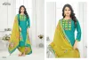 Kajal By Vishnu Vetican Silk Dress Material